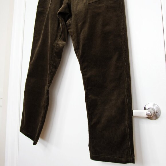 BNWT AW24 GRAMICCI CORDUROY LOOSE TAPERED RIDGE PANT GREEN S - Picture 6 of 15